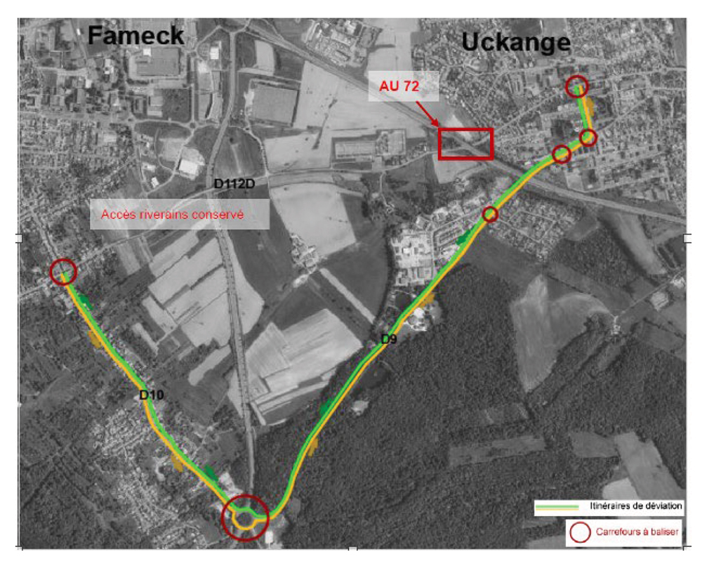 Itinéraire de déviation